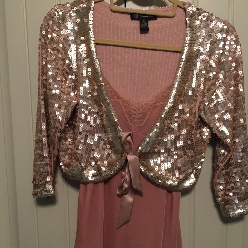Sequined jacket/ cami / with dress